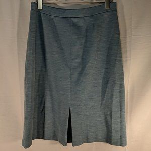 Vintage Wool Glenayr Kitten Skirt Light Blue Heather Womens Vtg 20 M/L Baby